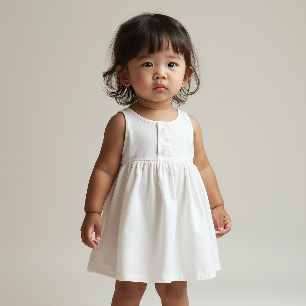 Baby Dress - Aloe Vera a30